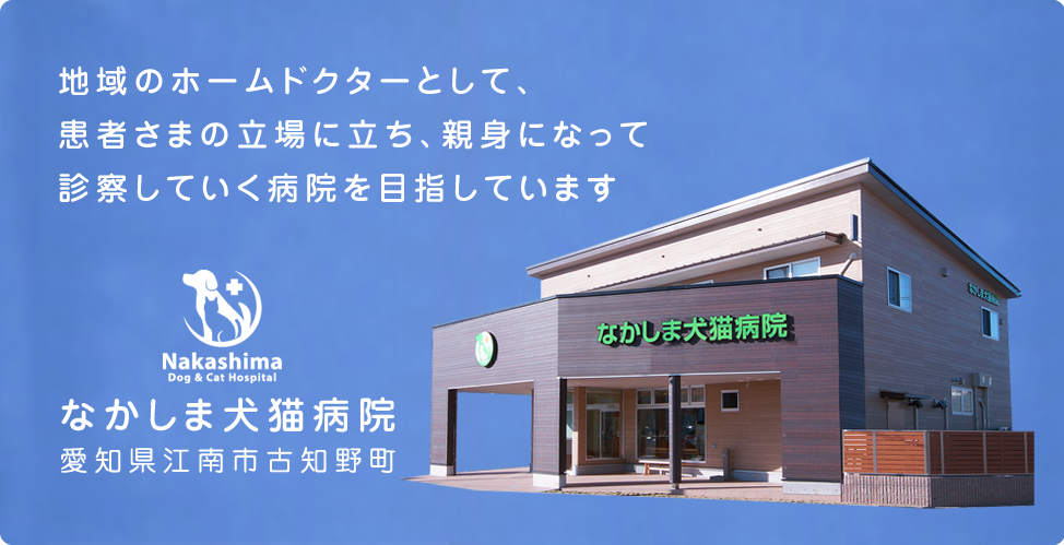 なかしま犬猫病院。愛知県江南市古知野町に2018年2月OPEN